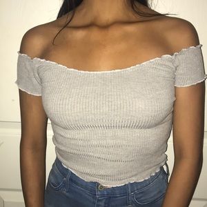 Brandy Melville Tops - Brandy Melville off the shoulder blouse Brandy Melville Tops - Brandy Melville off the shoulder blouse